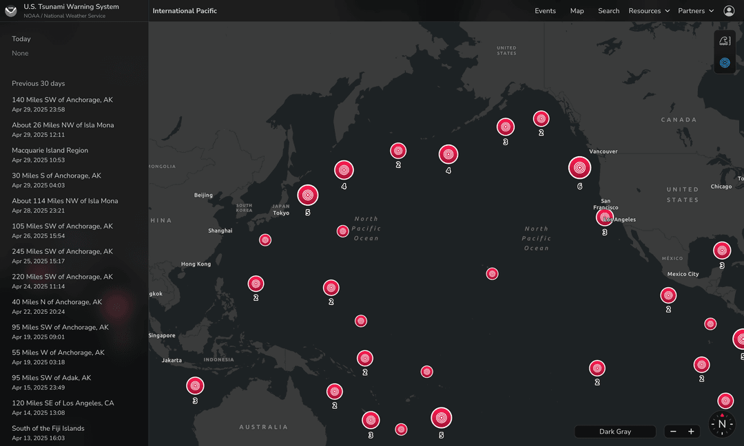 Dark mode map